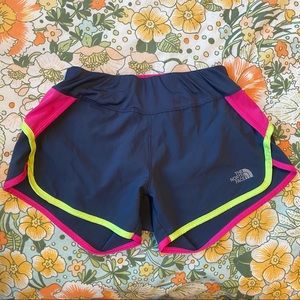 North Face athletic, running, yoga shorts